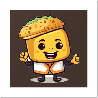 kawaii Taco cehees T-Shirt cute potatofood funny Posters and Art